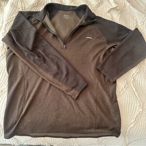 Patagonia Capilene Quarter Zip Performance Baselayer Mens XL Brown Pullover
